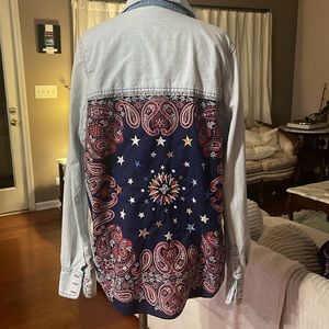 Free people Boho button down shirt
